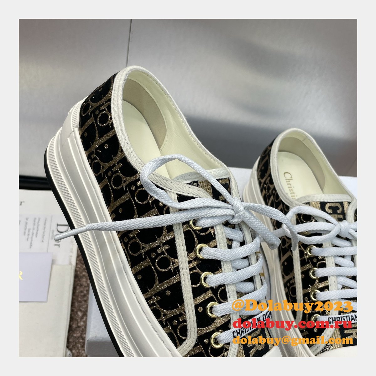 Wholesale Walk N Dior Platform Sneaker Inspired
