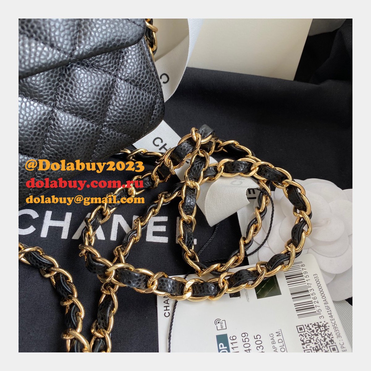 High Quality CC CF 20CM Flap classic flap Black bag