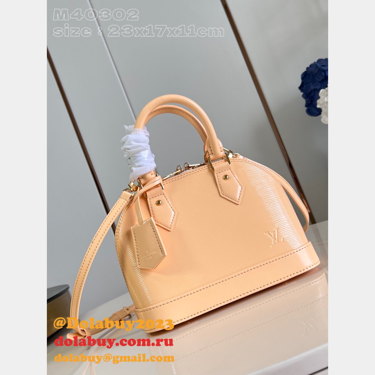 Louis Vuitton Alma PM Epi M40302 Apricot M40302 Knockoff Handbags