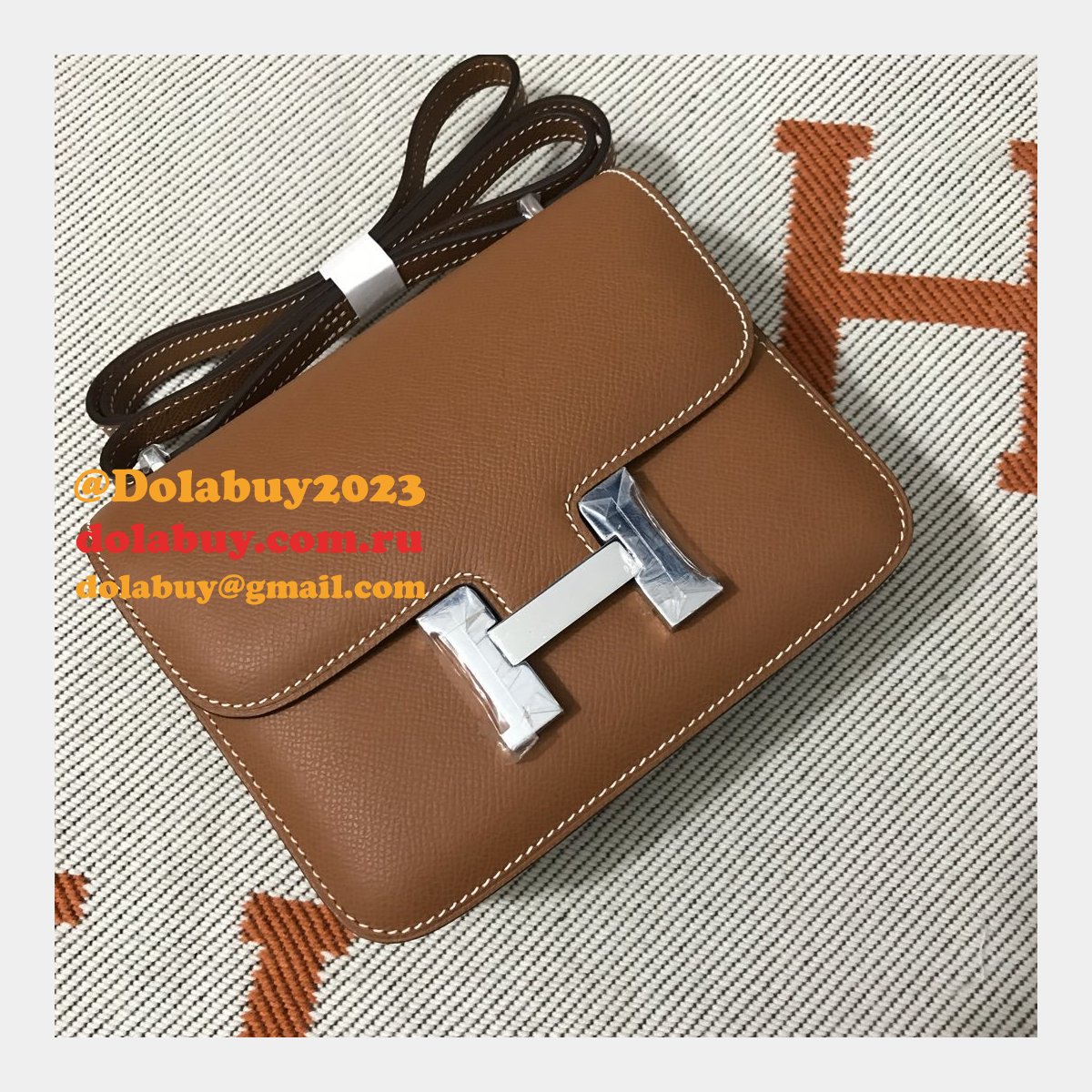 Hermes Constance Bag 18cm Epsom Leather Camel