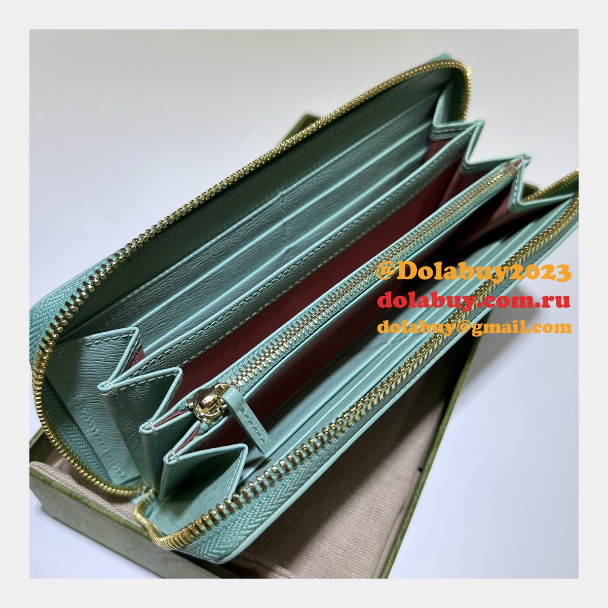 zip around wallet 1:1 mirror G*u*i script 772642 perfect bag
