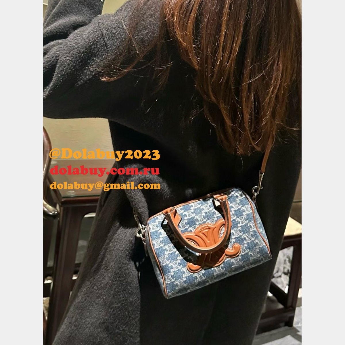 Celine Top Quality Small Boston Smooth Copy 113773 Bag