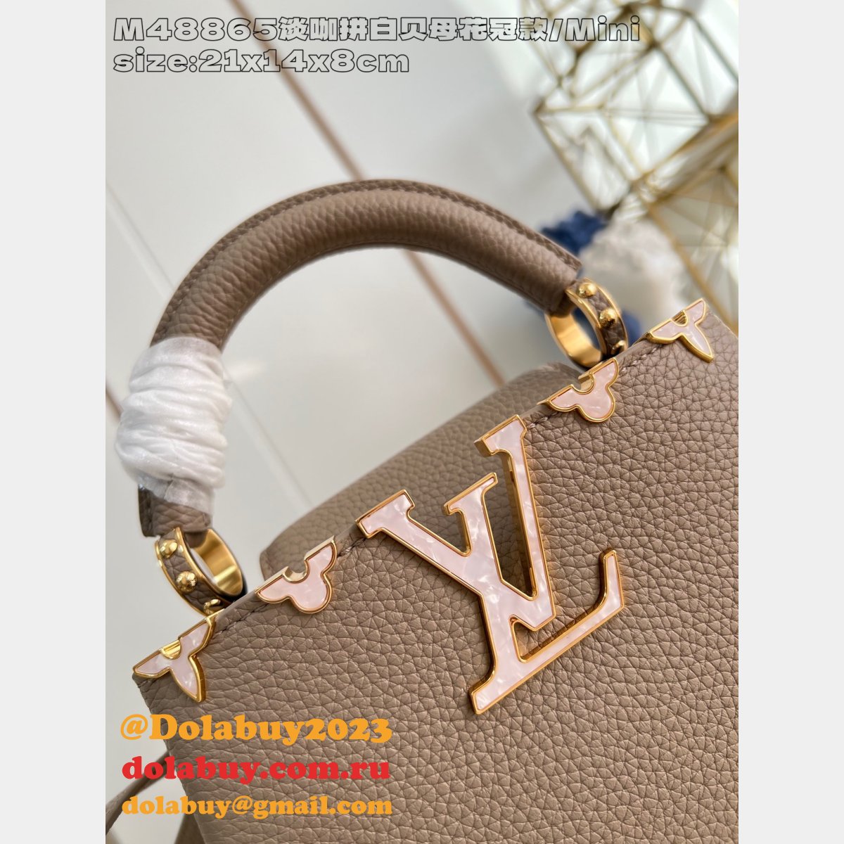 Louis Vuitton 7 Star Knockoff The Capucines Designer M48865 Bag