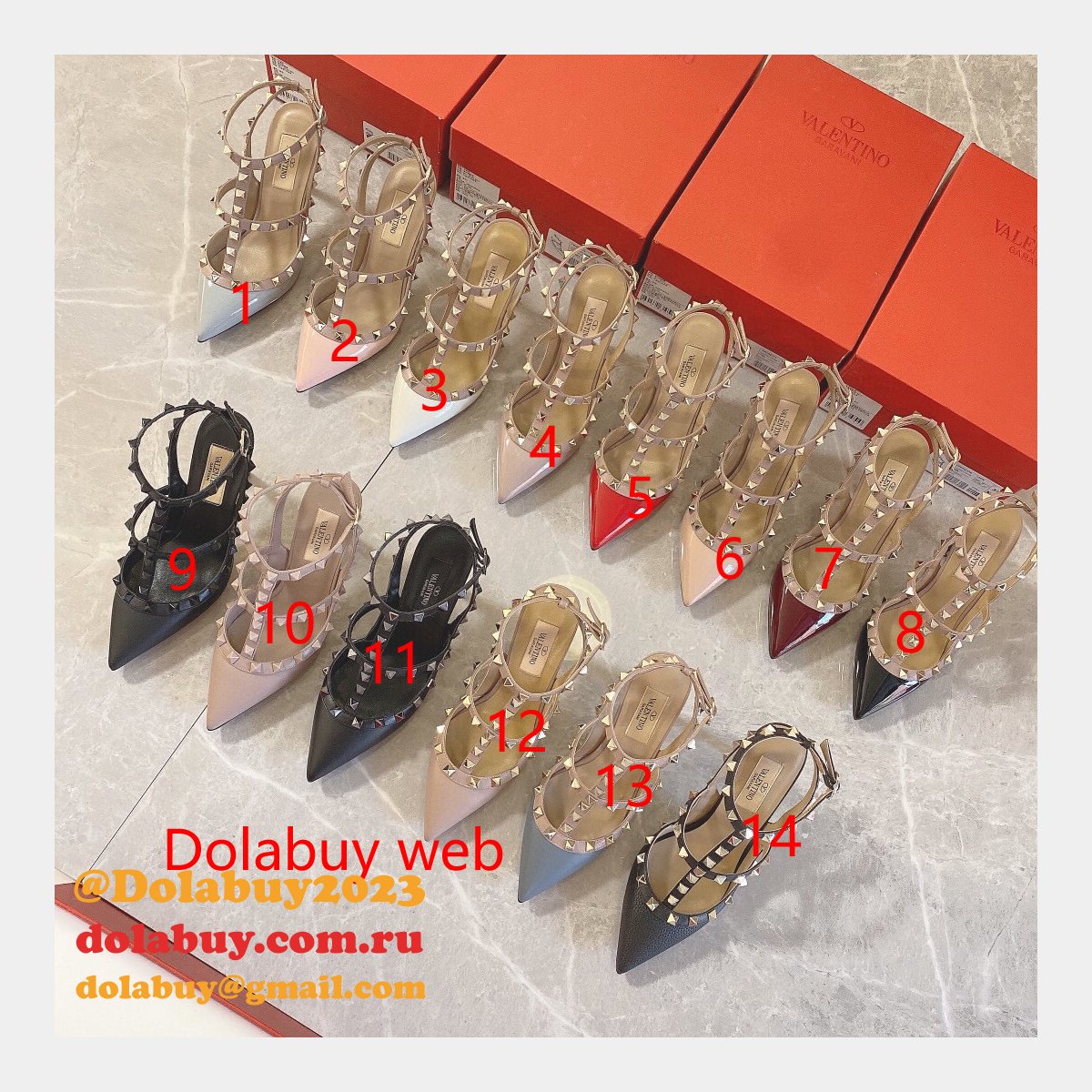 Fashion Valentino high heels Perfect Cheap High End Replica