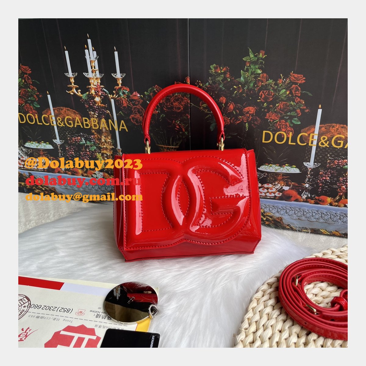 Buy Best 1:1 Replicas Dolce & Gabbana DG Logo 9112 Hand Bag