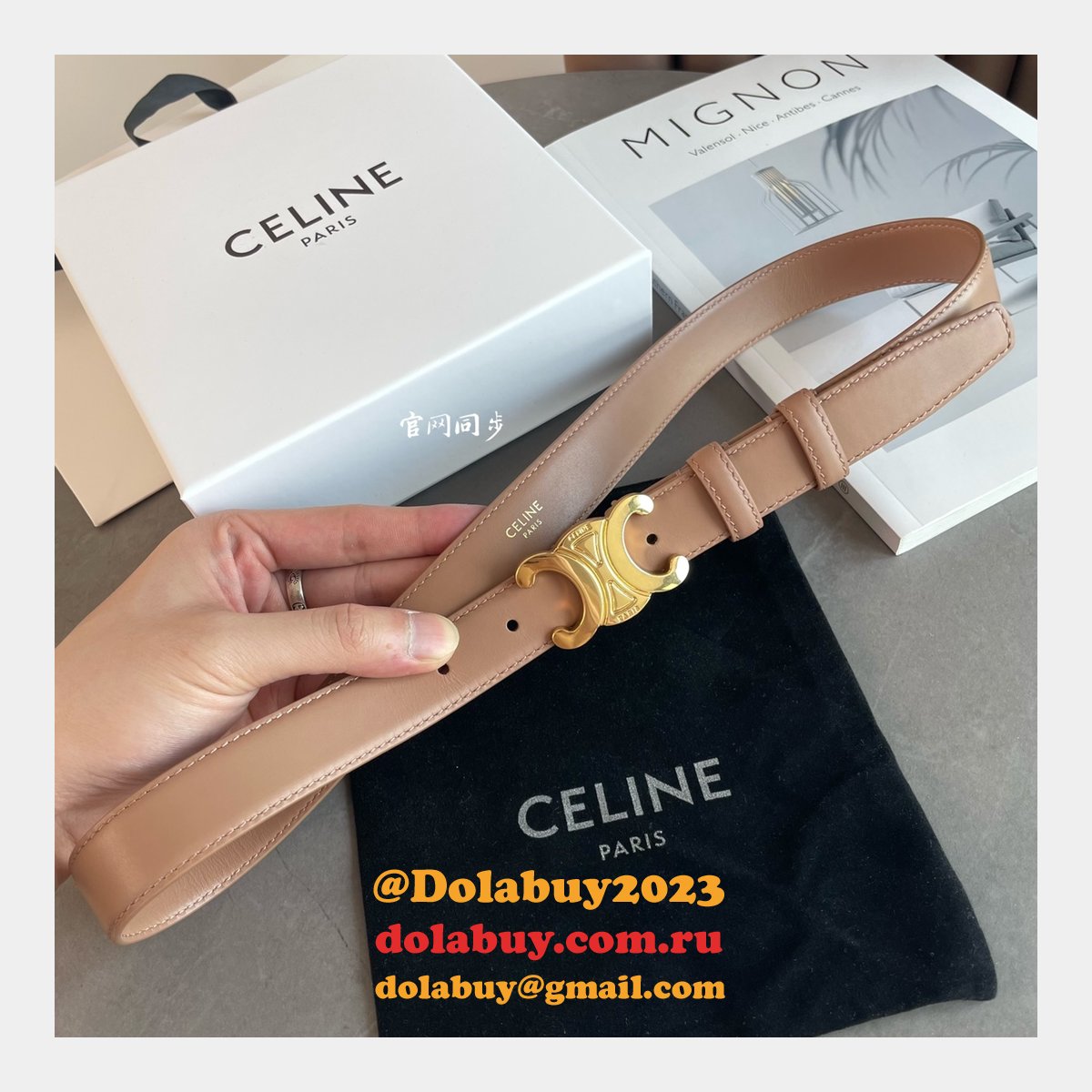 Replica Celine Inspired 18/25MM Top Quality Belt