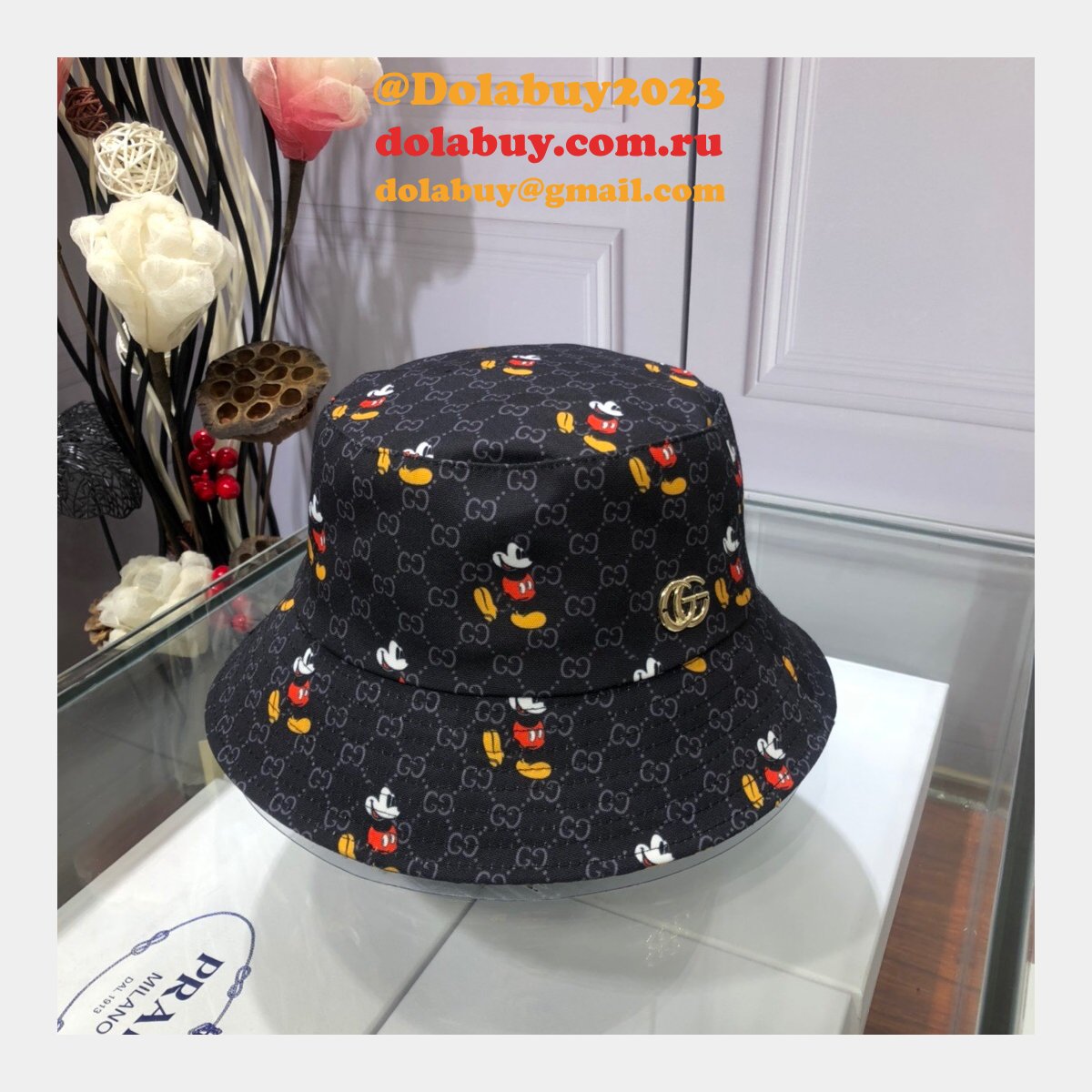 7 star G*u*i mickey fisherman hat