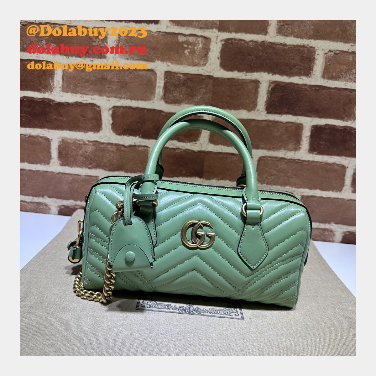 G*u*i top quality gg marmont top handles replica 746319 bag