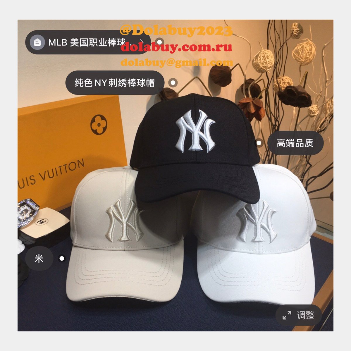 MLB Yankee NY solid color baseball cap
