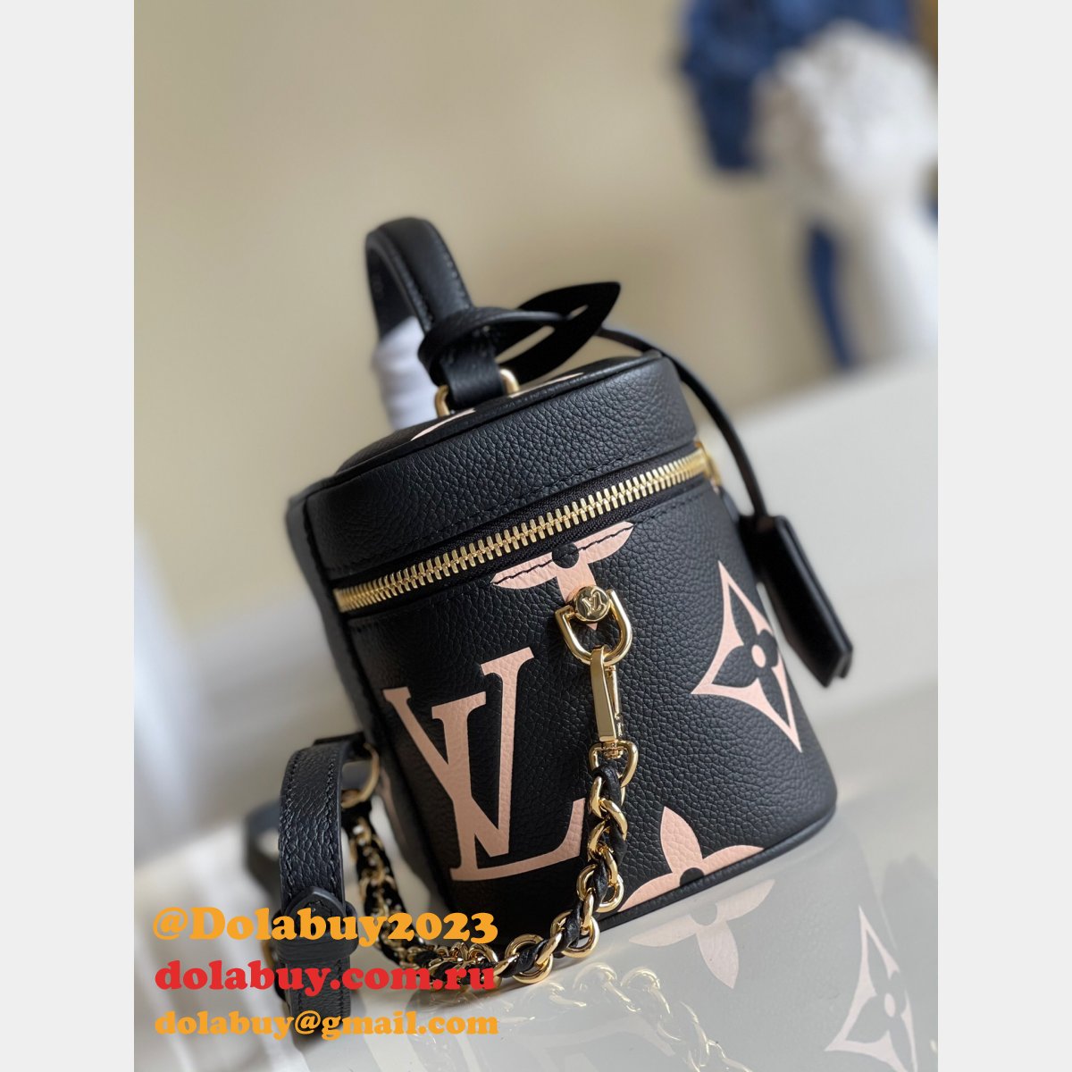 Luxury Louis Vuitton Vanity PM Monogram Empreinte Leather M45780 Bag