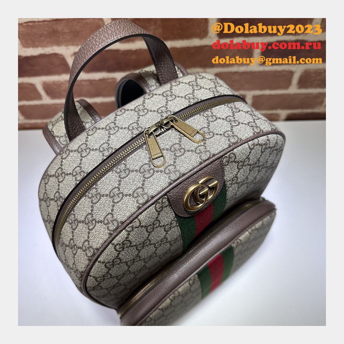 ophidia gg backpack for men 779901 G*u*i replica bag