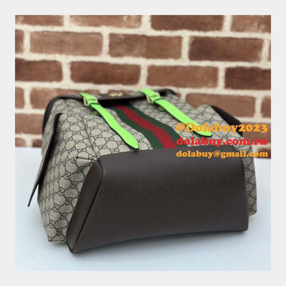 G*u*i gg supreme ophidia inspired backpack 7 star 598140 straps