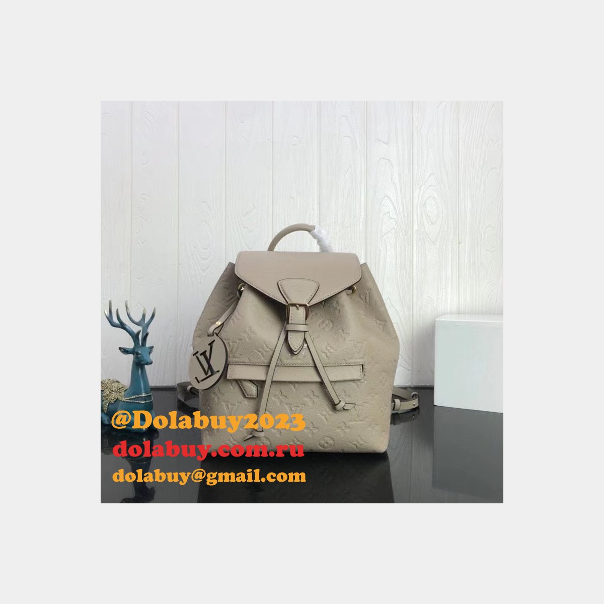 Replica LV Montsouris Backpack Monogram Empreinte Leather