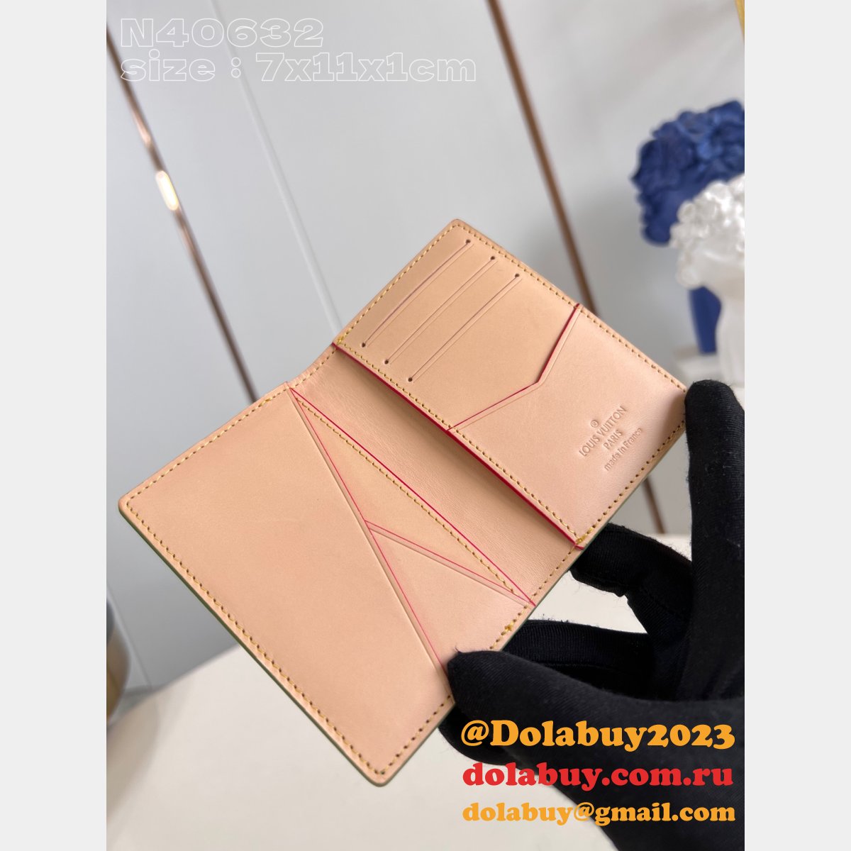 Pocket Organizer Slender Wallet Damier Louis Vuitton Fake Bag