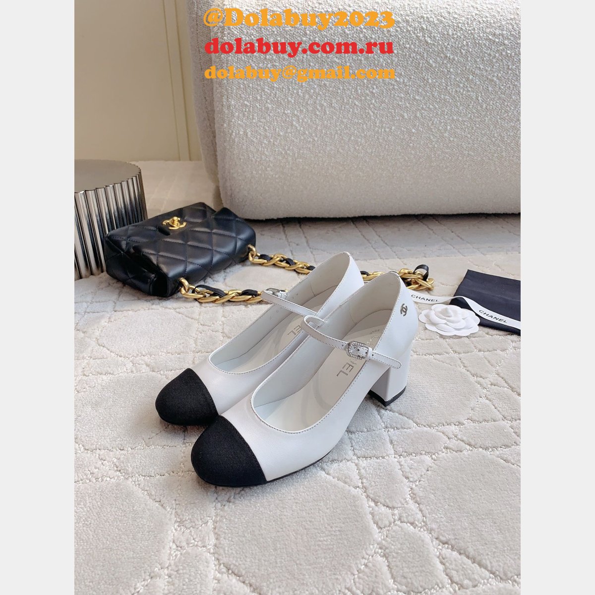 Luxury Chane L Designer 23s Mary Jane Shoes