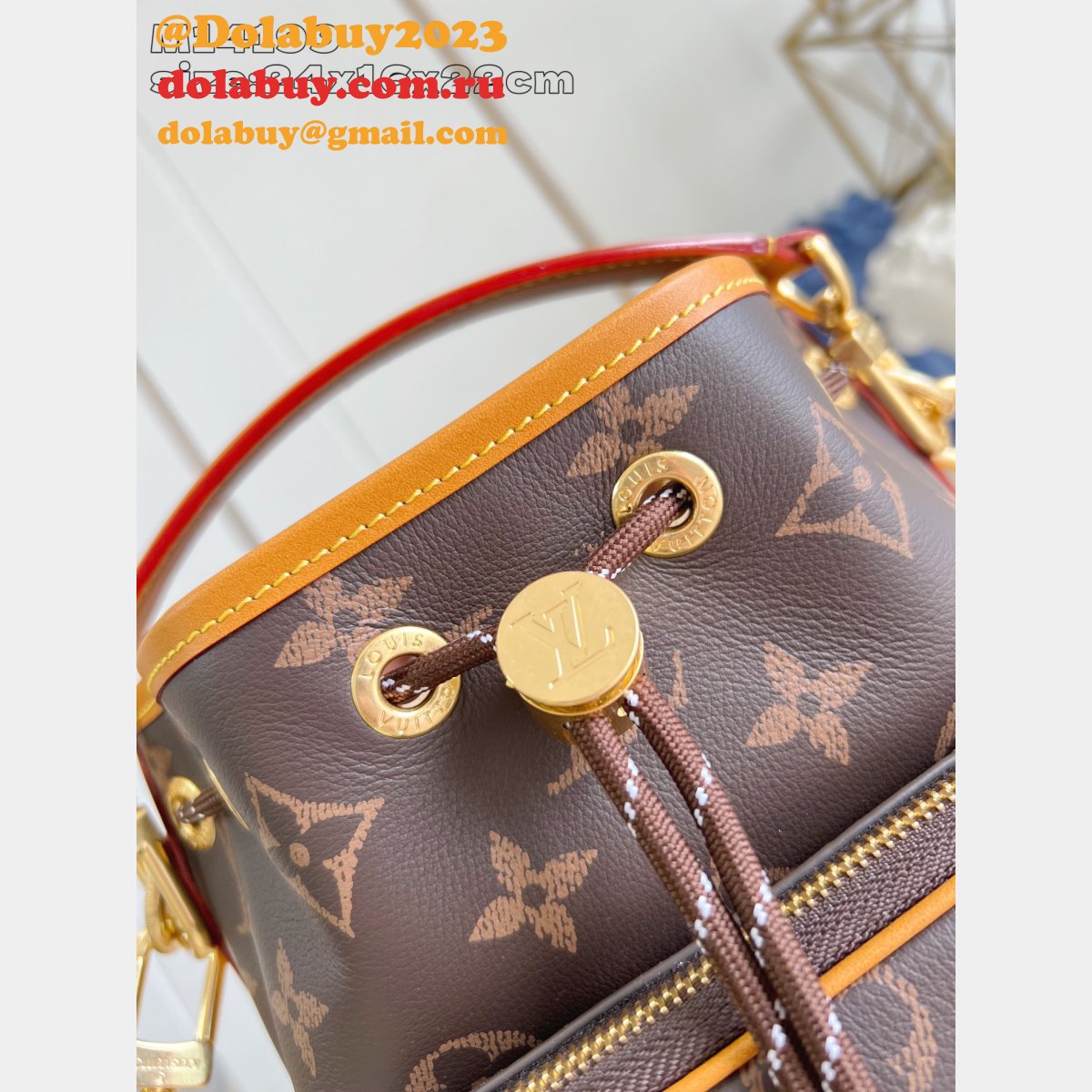 Noé Cargo Louis Vuitton M14199 Luxury Autres Cuirs Monogram Brown Bag