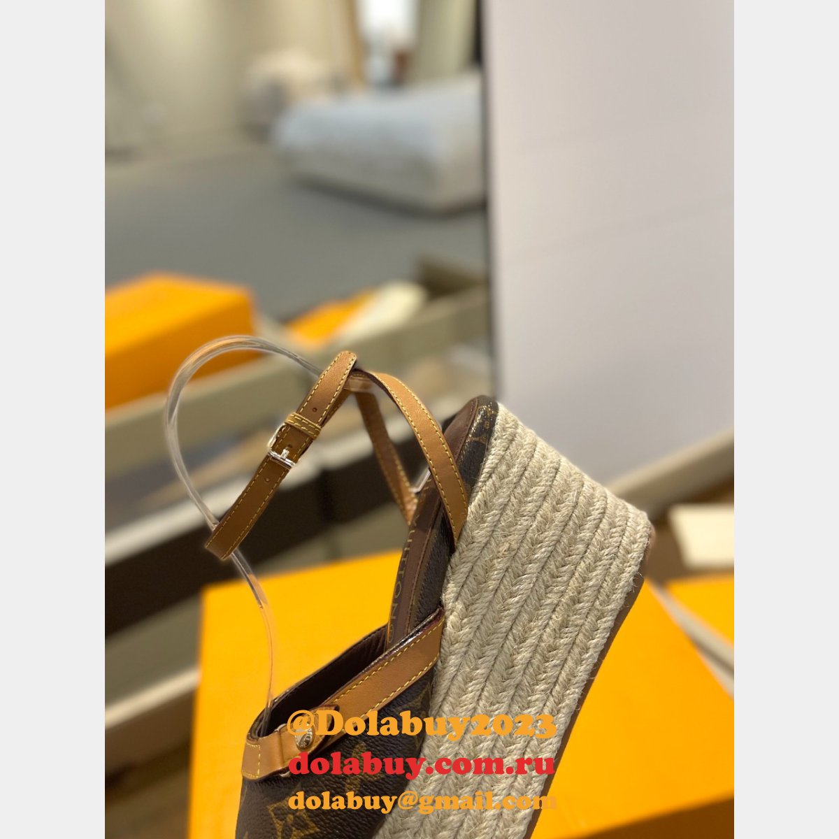 7 Star LOUIS VUITTON Helios Wedge Sandal