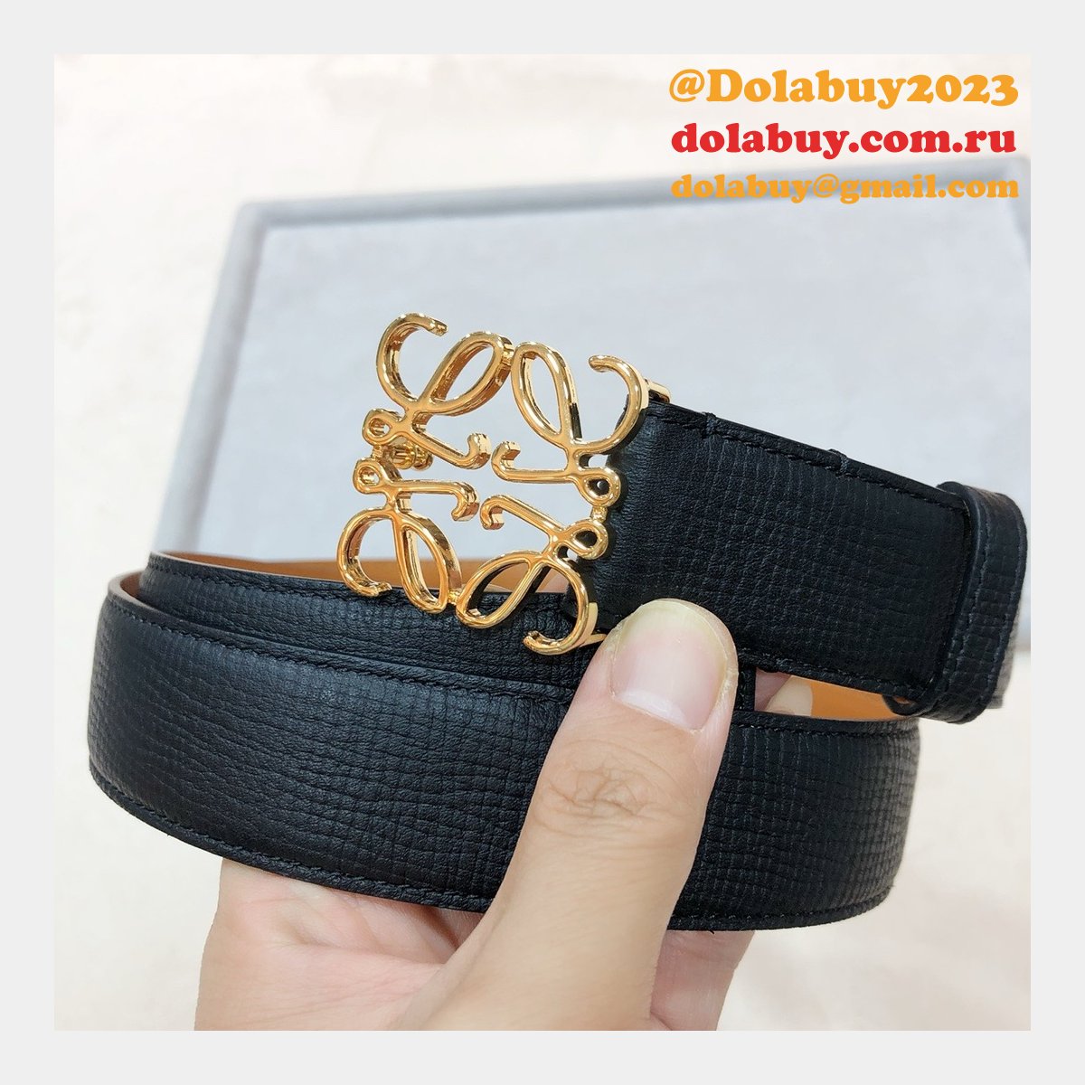 Designer Loewe Regular Knockoff 3.2CM Width Fashion Belts