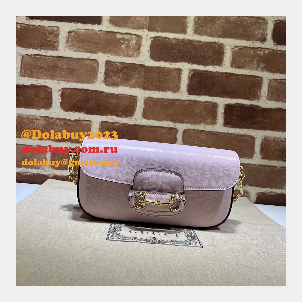 replica G*u*i horsebit 1955 shoulder chain 735178 designer bag