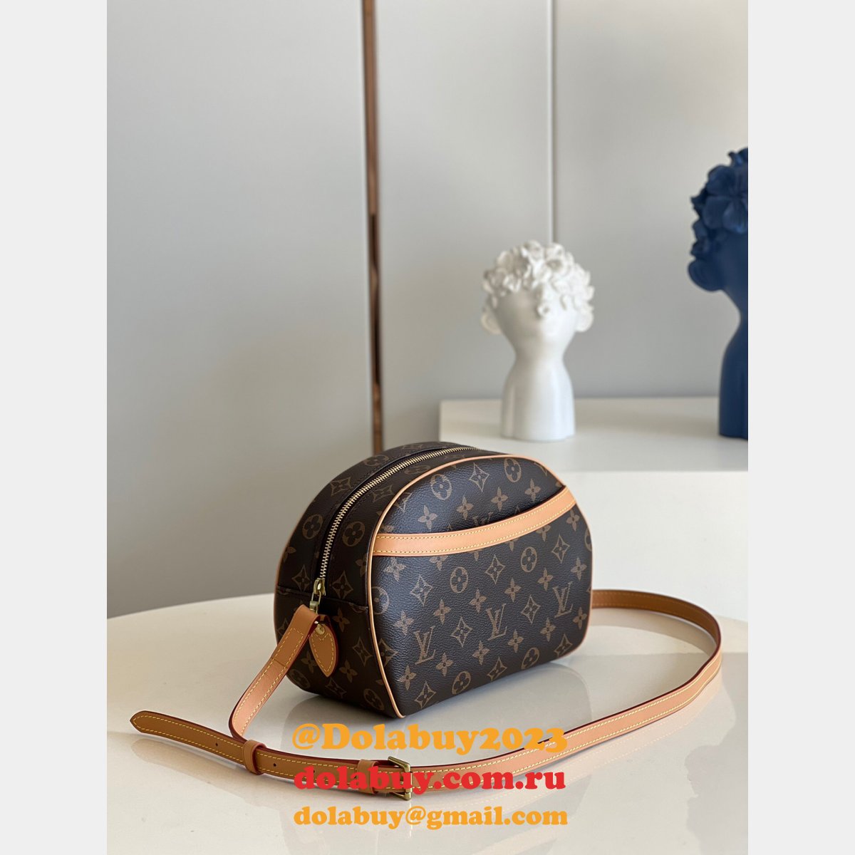 Designer Louis Vuitton Replica M51221 Monogram Brown Blower Shoulder Bag