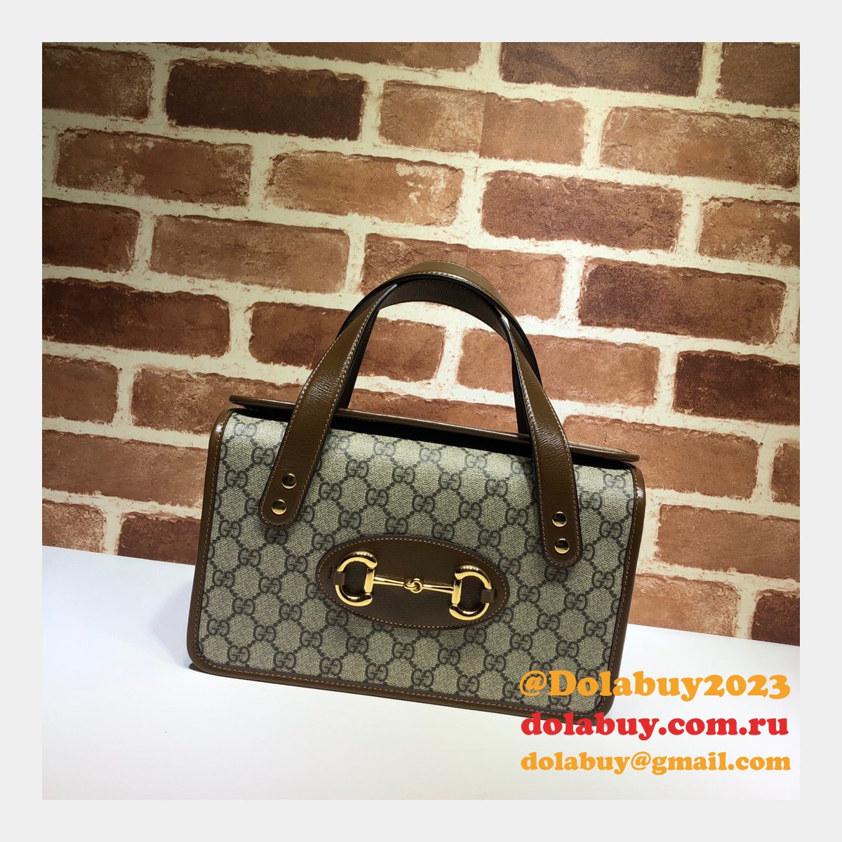 high quality replica G*u*i 627323 horsebit 1955 small top handle bag