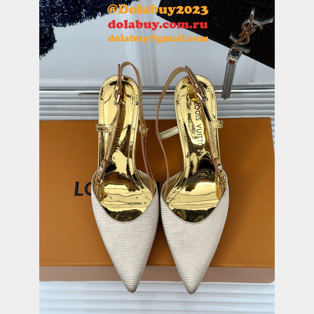 Top Quality Louis Vuitton Blossom Slingback Pumps Perfect