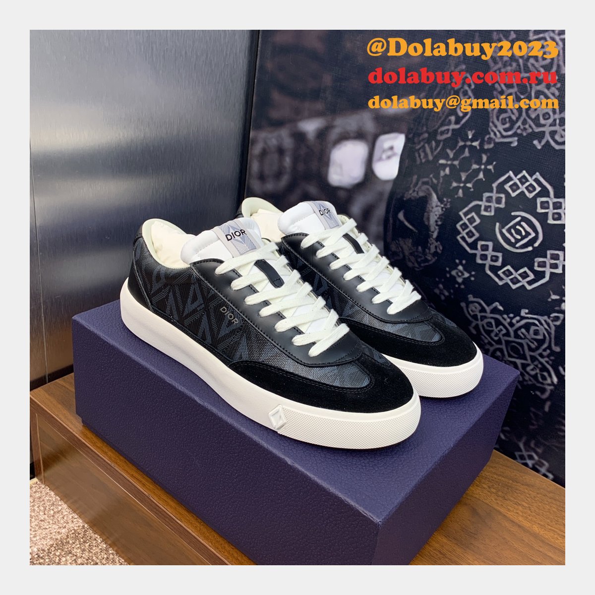 Perfect Dior Top Quality Sneakers Runway Mens Copy Shoes