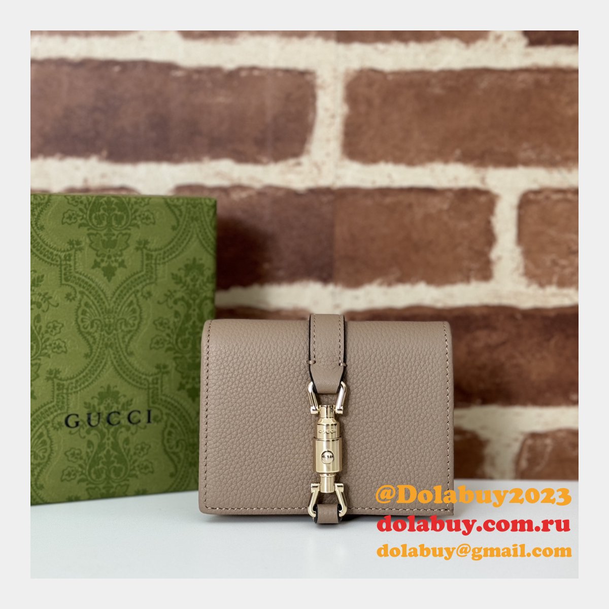 perfect G*u*i knockoff jackie 1961 card case wallet 645536