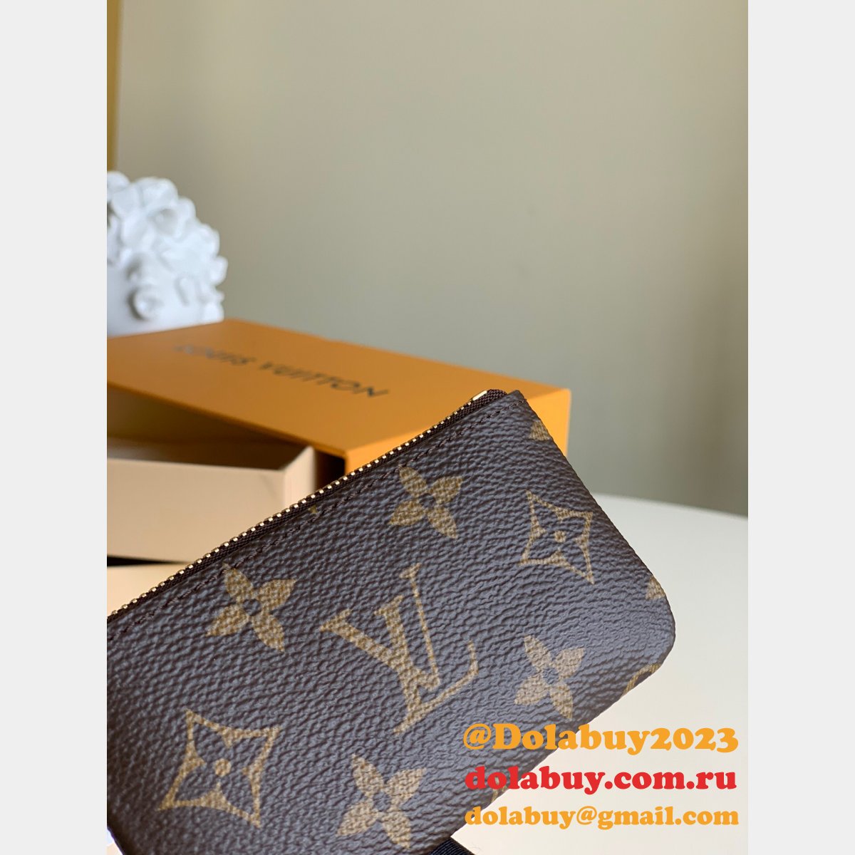 Louis Vuitton Luxury Key Pouch Monogram M62650 Keychain Wallet