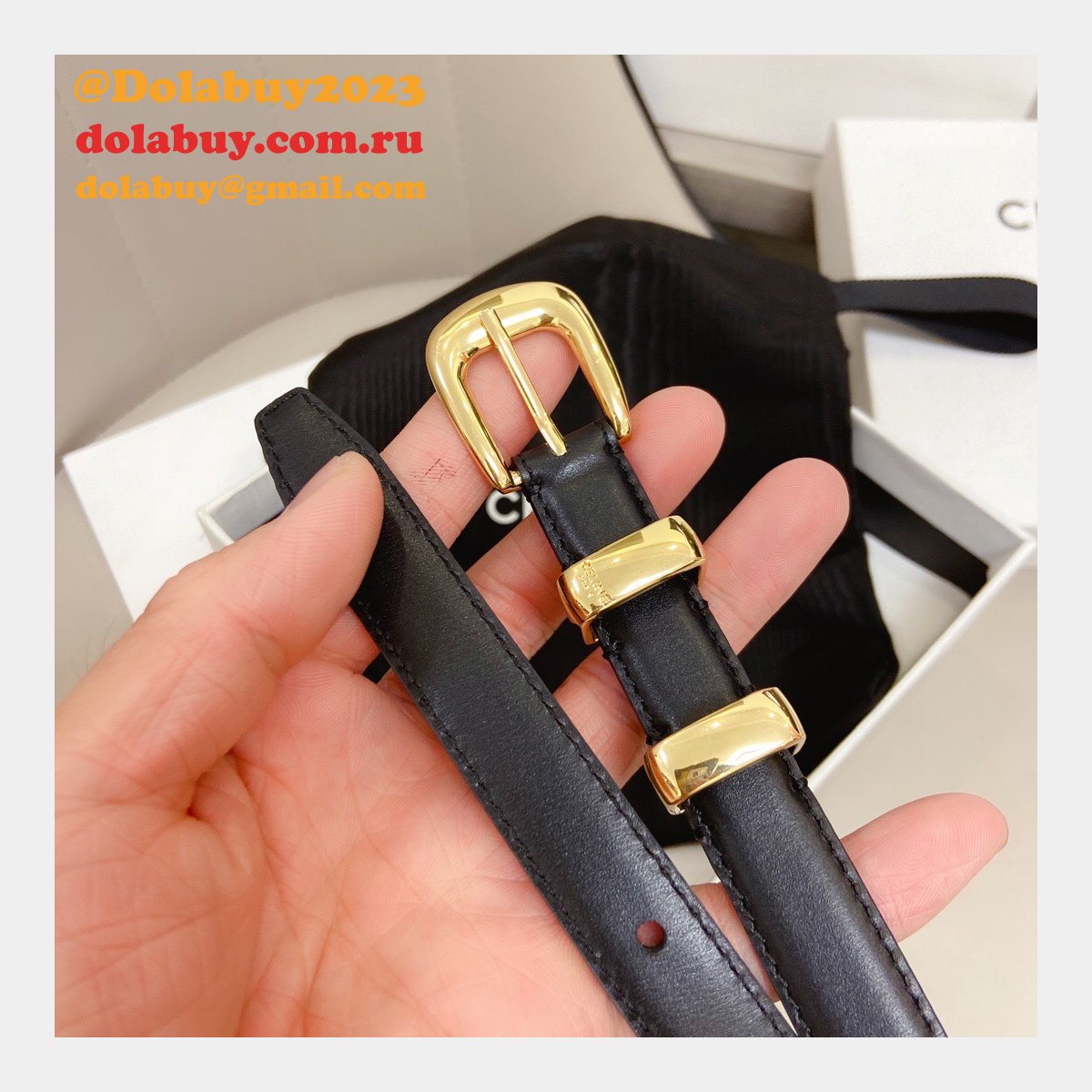 Designer Celine 18mm Replica Belts AAA Dolabuy