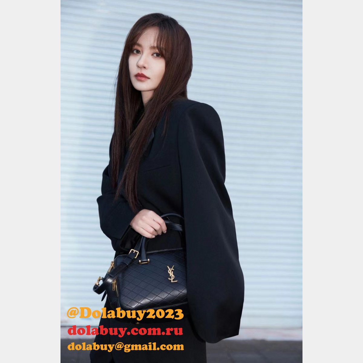 Designer Saint Laurent Replicas Lyia Zip Duffle Black 766785 Bag