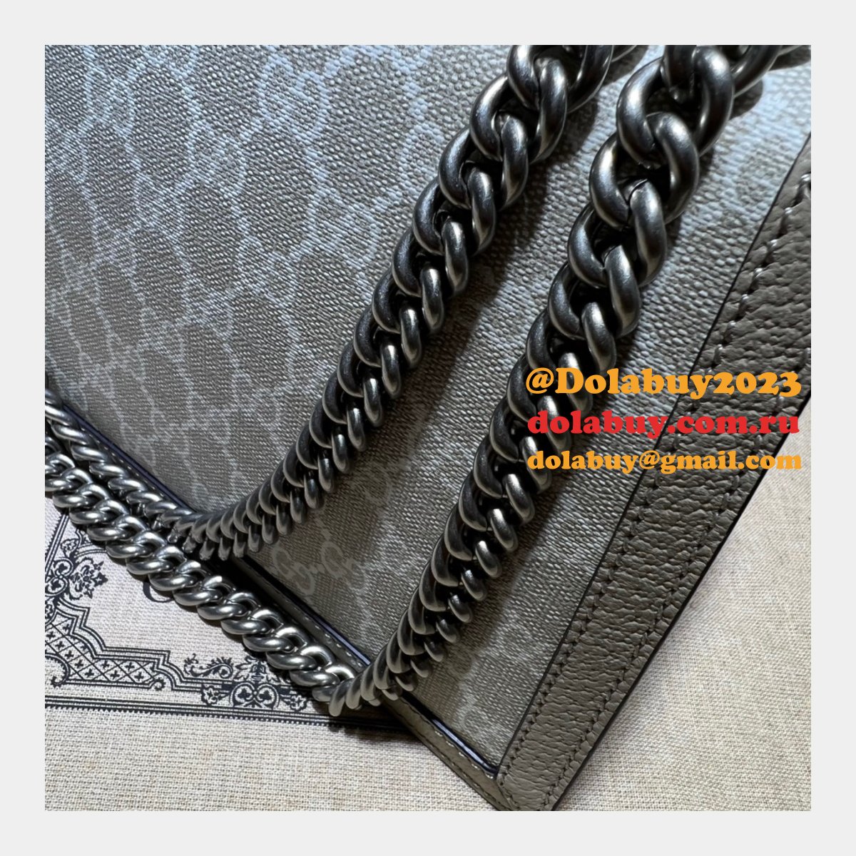 best quality G*u*i replica 400249 dionysus small shoulder leather bag