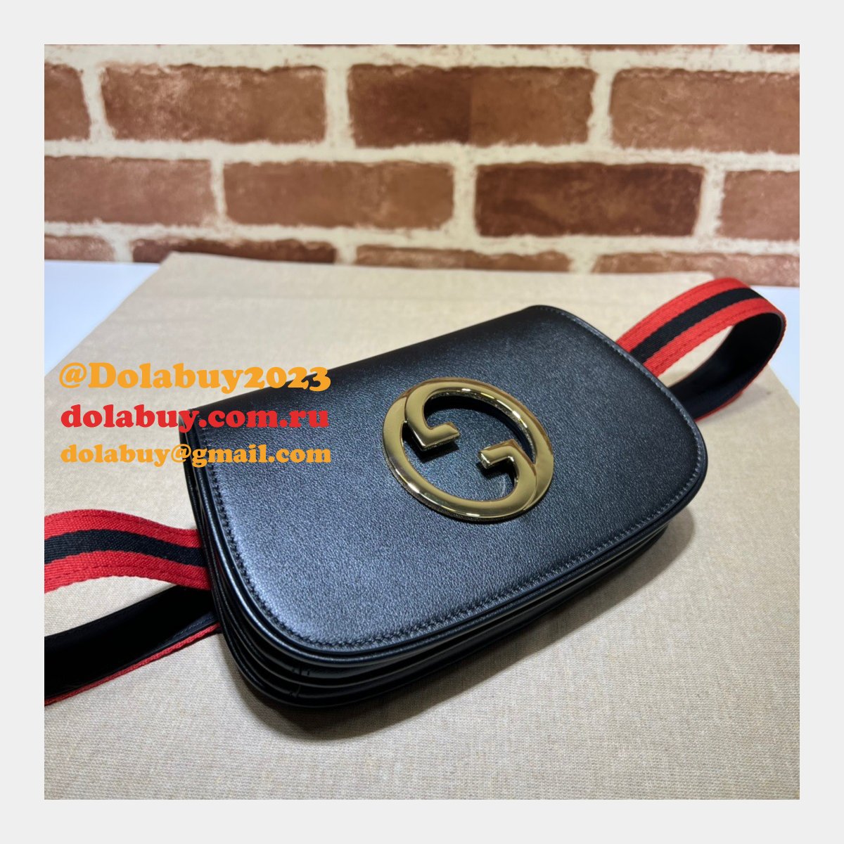 high quality and low price 703807 G*u*i blondie belt bag