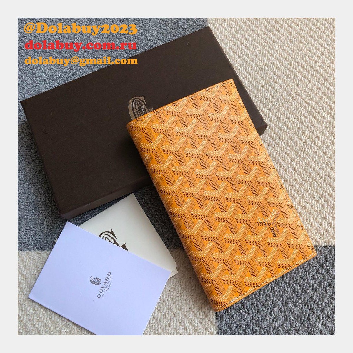High Quality Goyard Multi-Color Ticket Top Wallet