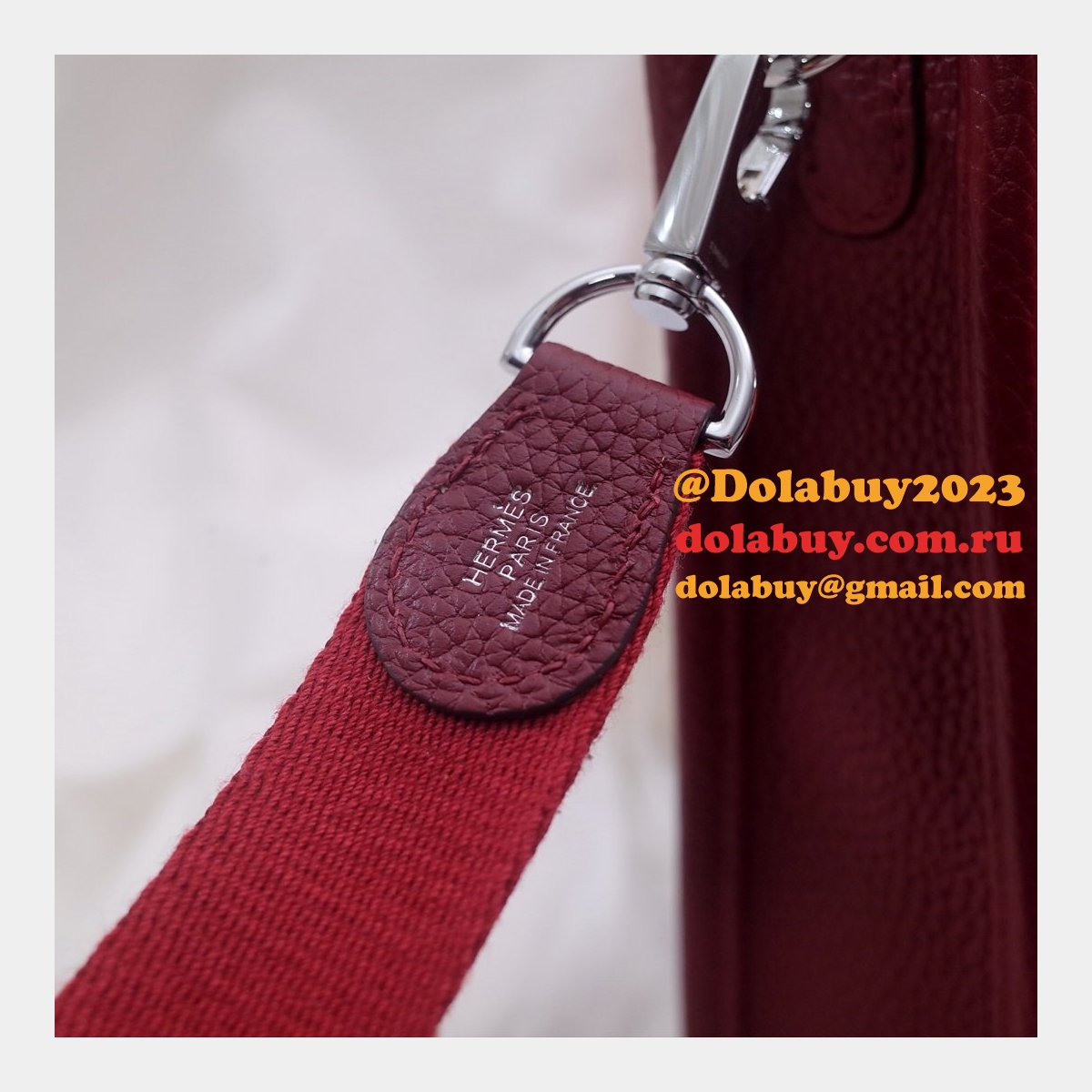 Hermes Evelyne Bag Pink Clemence leather Rose Tyrien