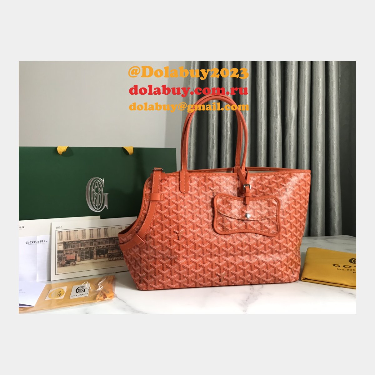 Top Quality Goyard Chien Gris & Pocket Pet bag