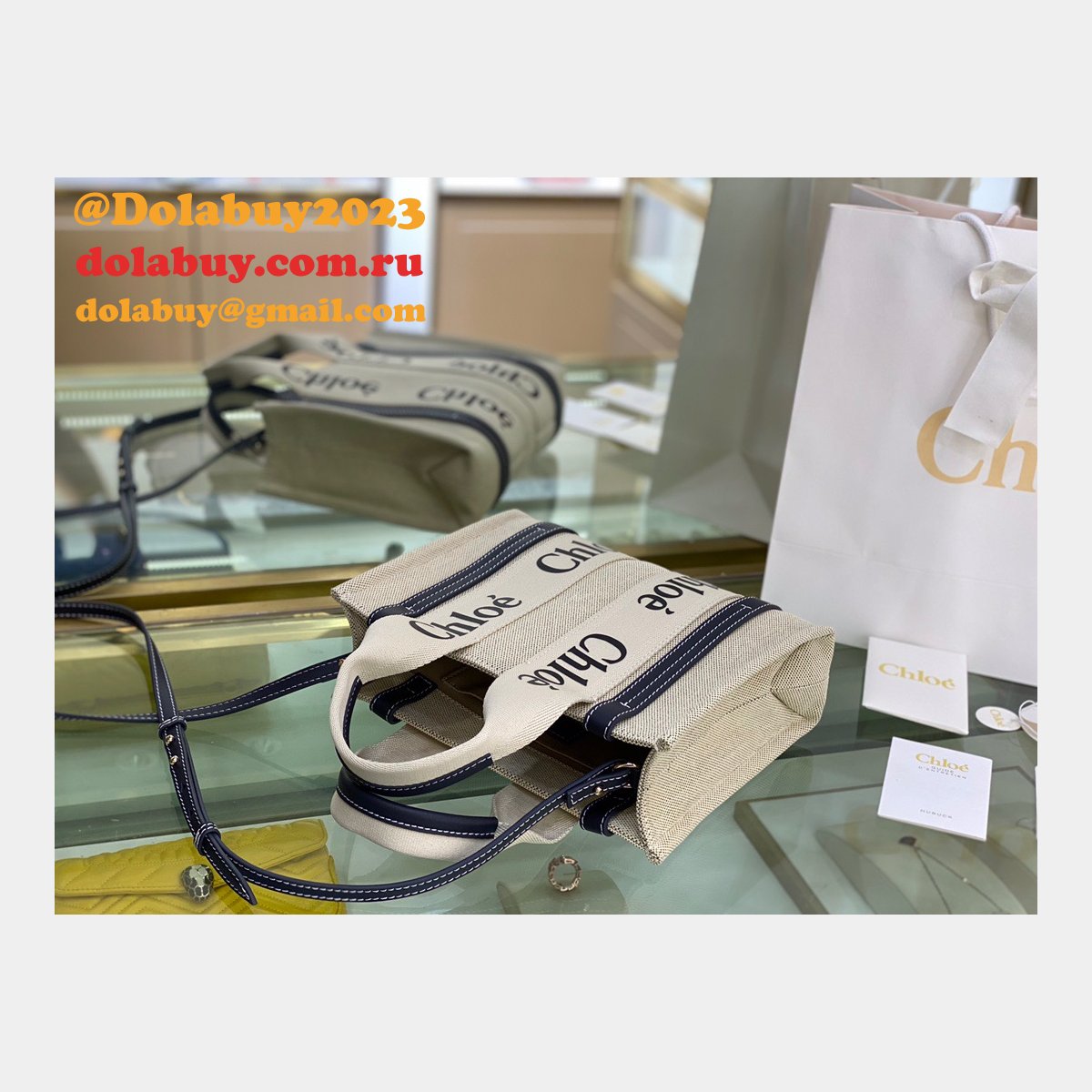 Best Quality Replica Chloe 1:1 Tote Woody dolabuy Bag  26CM