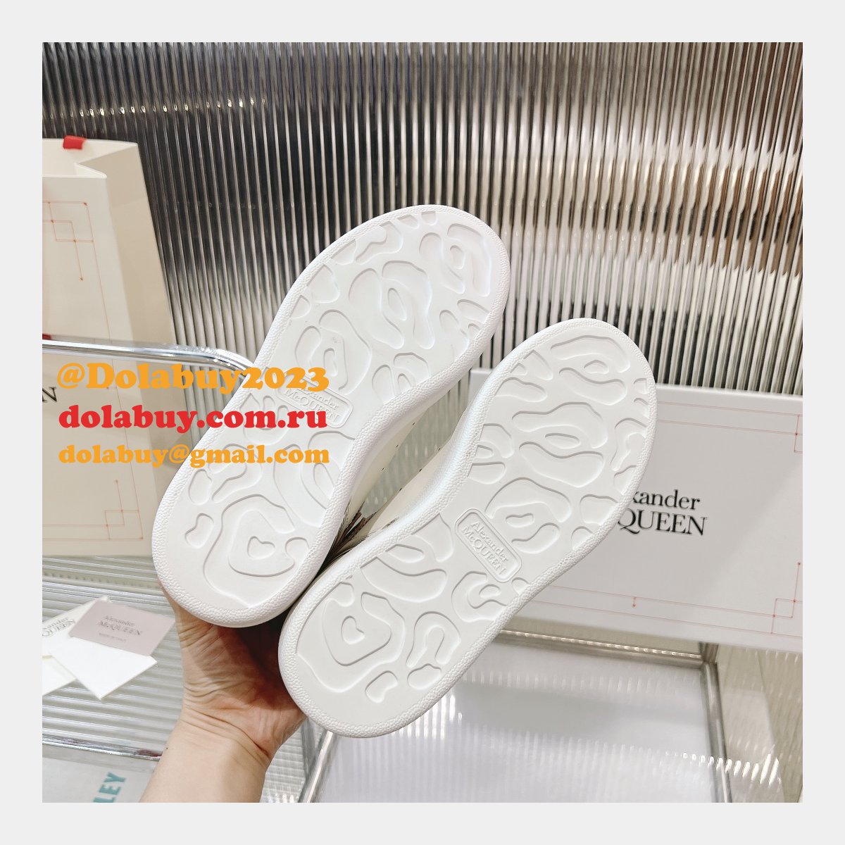 Top Quality ALEXANDER REPLICA women/men white shoes
