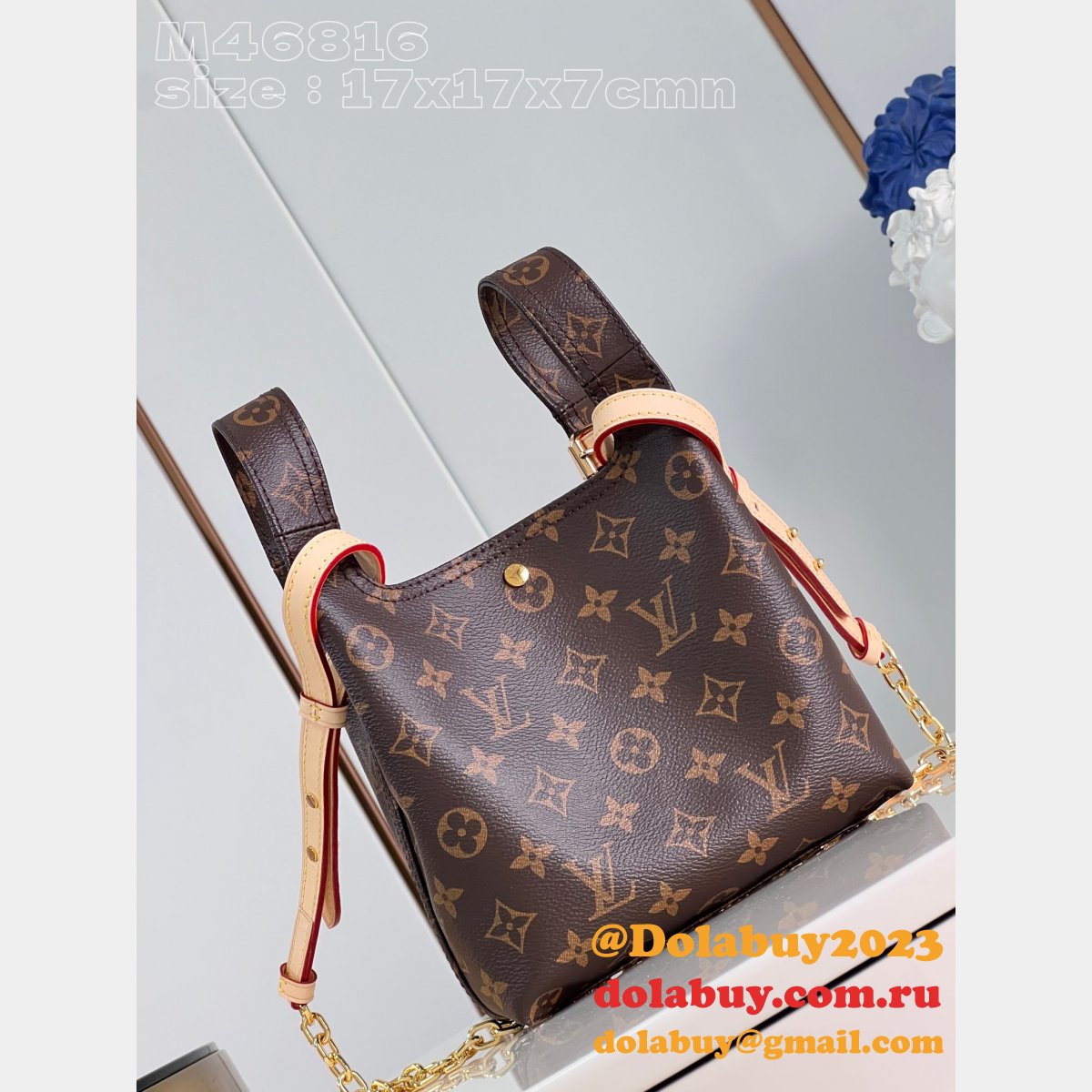Luxury Duplicate Louis Vuitton Atlantis M46817 Monogram Reverse Bag