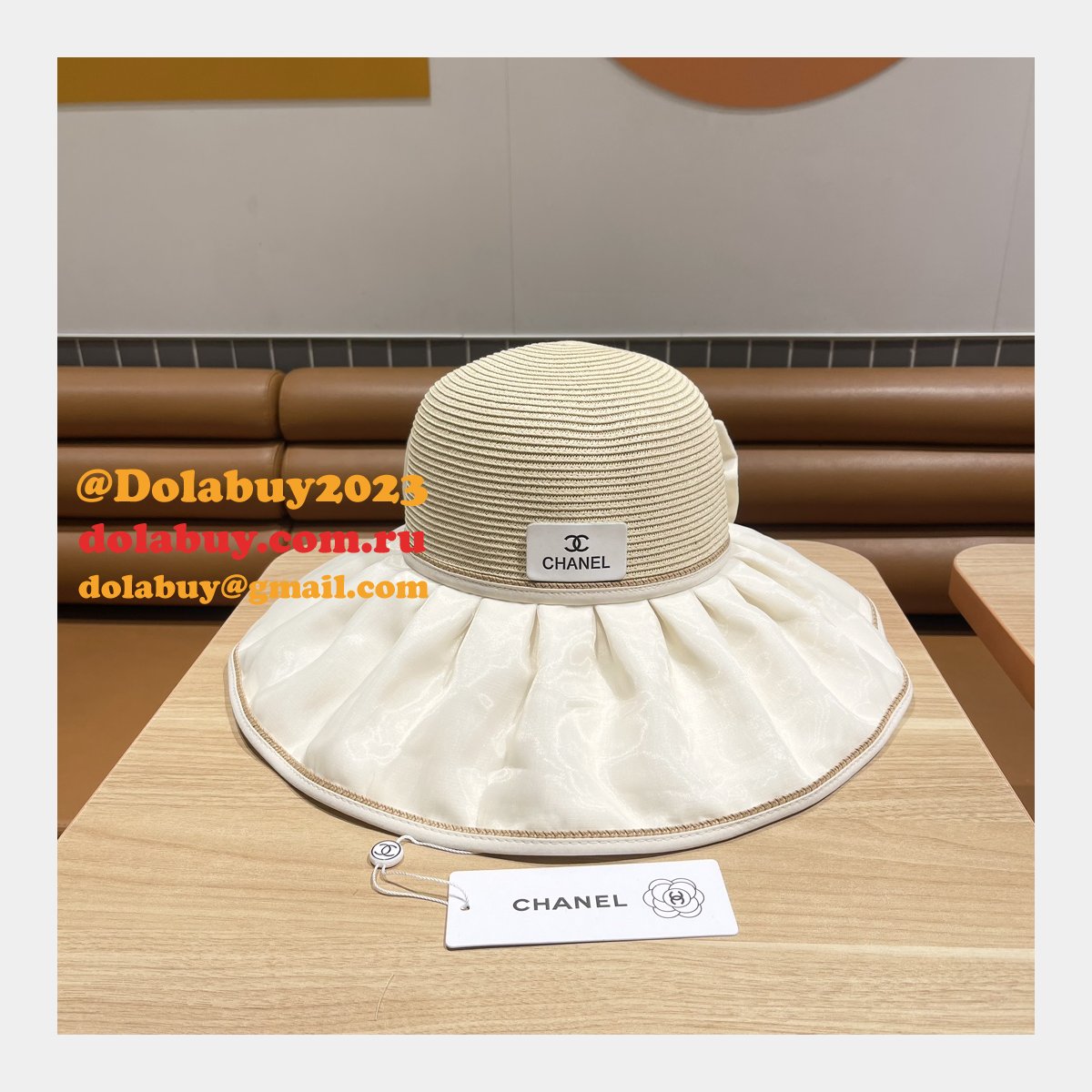 Designer CC High-end straw production Flat hat