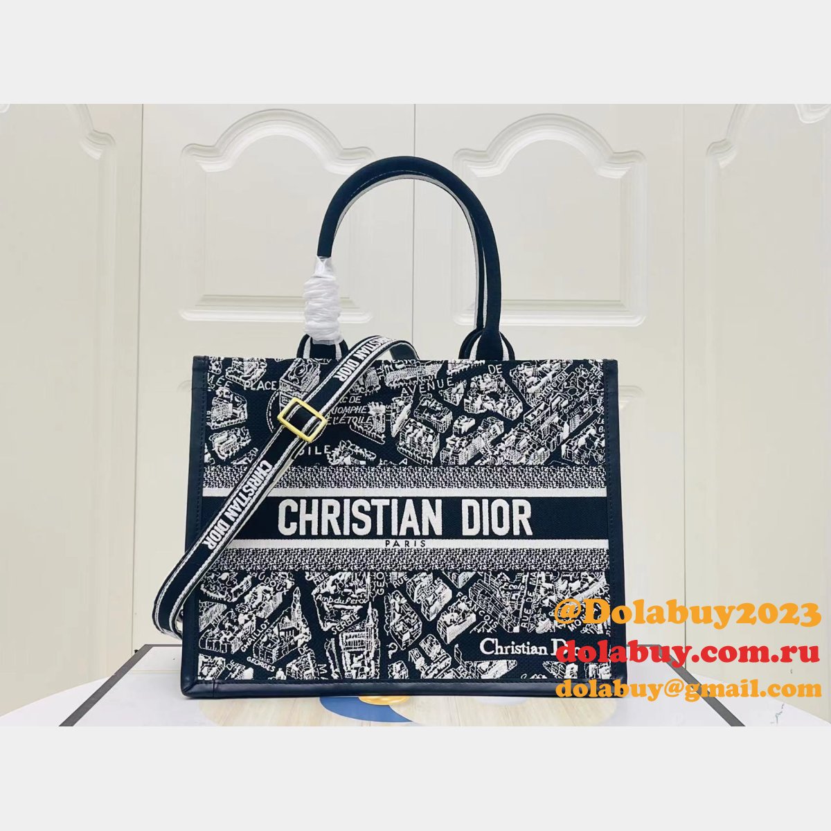 Luxury Dior Book tote with strap new 1286 all size