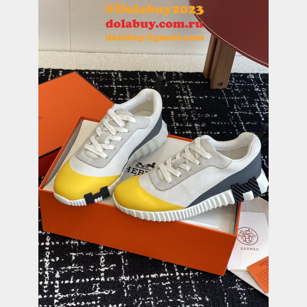 Perfect Hermes Bouncing Sneaker