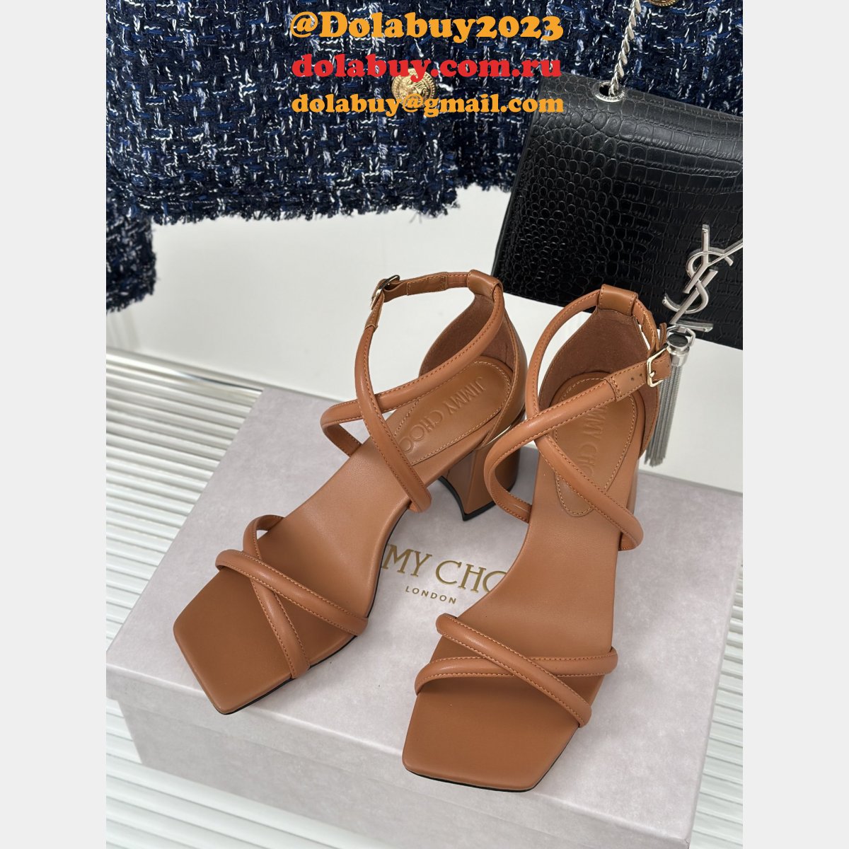 Jimmy Choo Jess Duplicate Slingback Sandals Heel: 6.5 cm Shoes