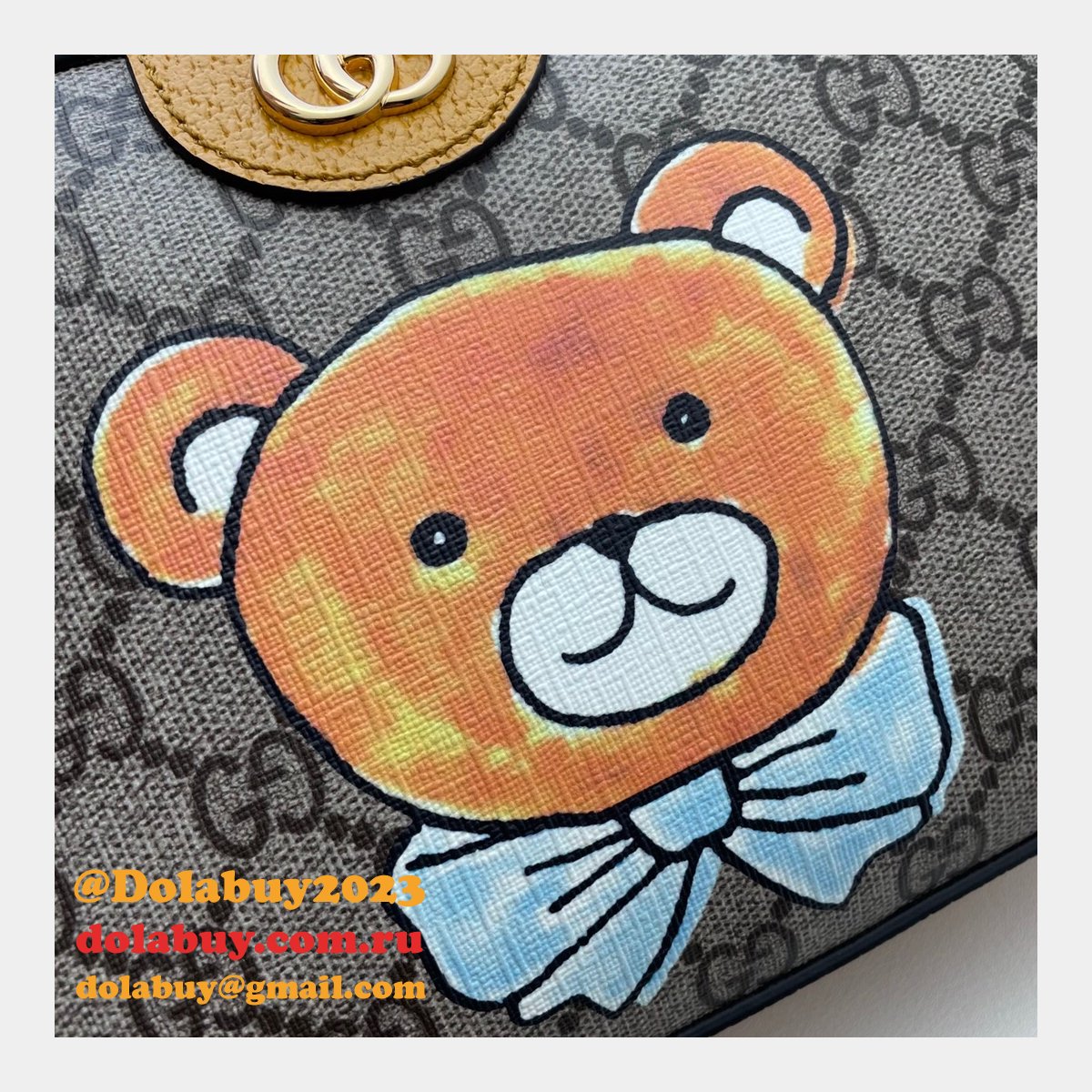 replica luxury G*u*i gg black shoulder 574886 bag