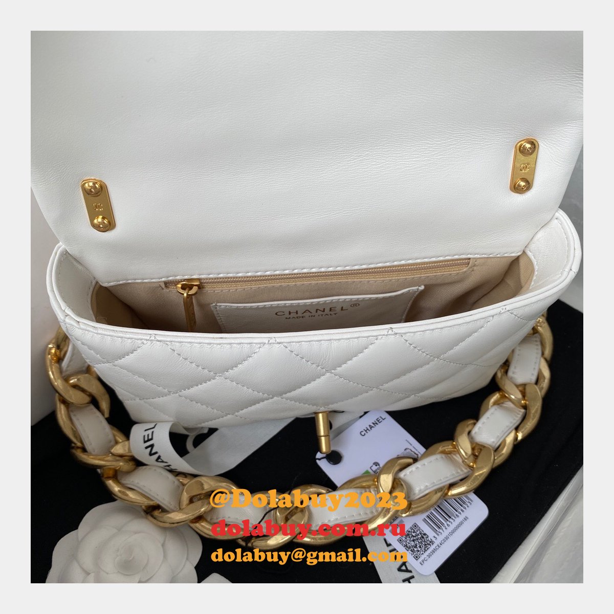 High Quality Designer Replica Flap AS3214/AS3213 Bag Lambskin & Gold-Tone Metal