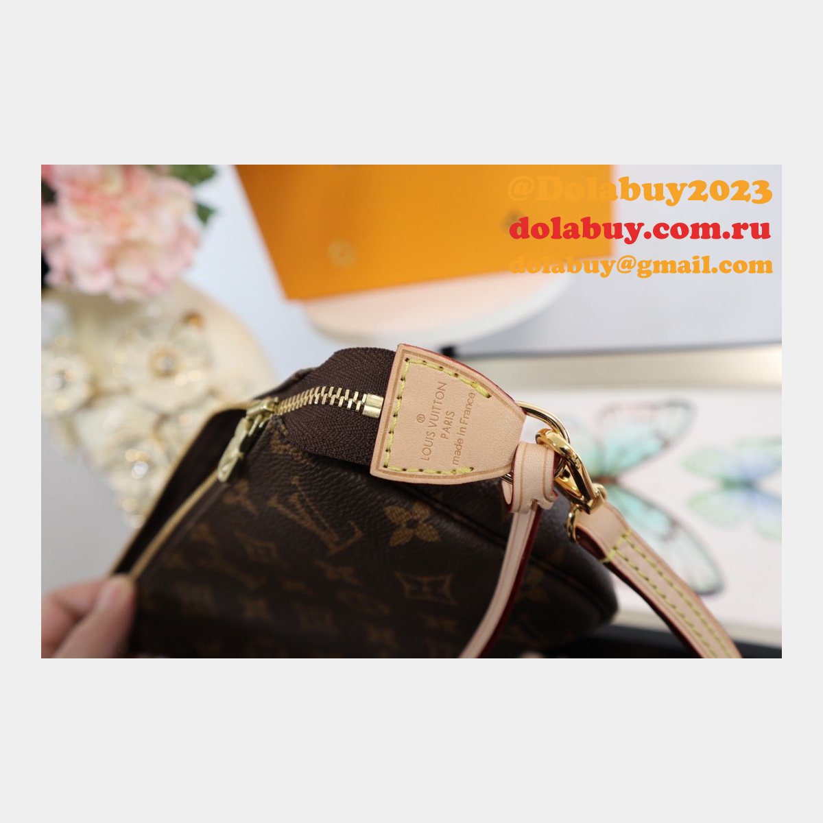 Cheap Louis Vuitton Pochette Accessoires Monogram in Marron M40712