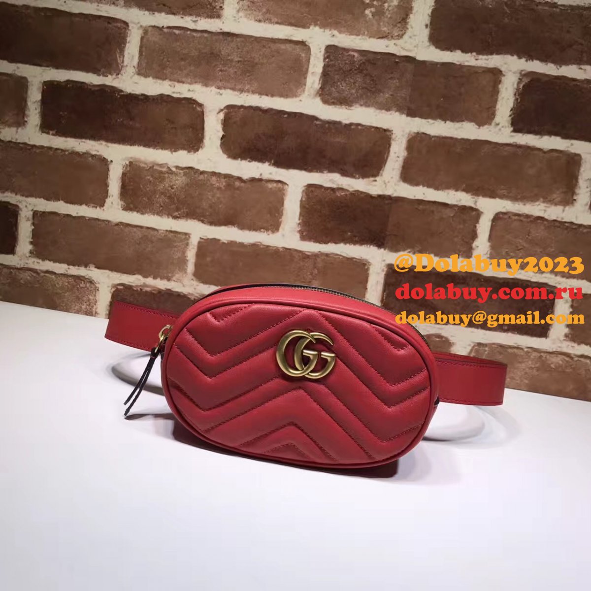 best 476434 G*u*i gg marmont matelassé leather belt bag