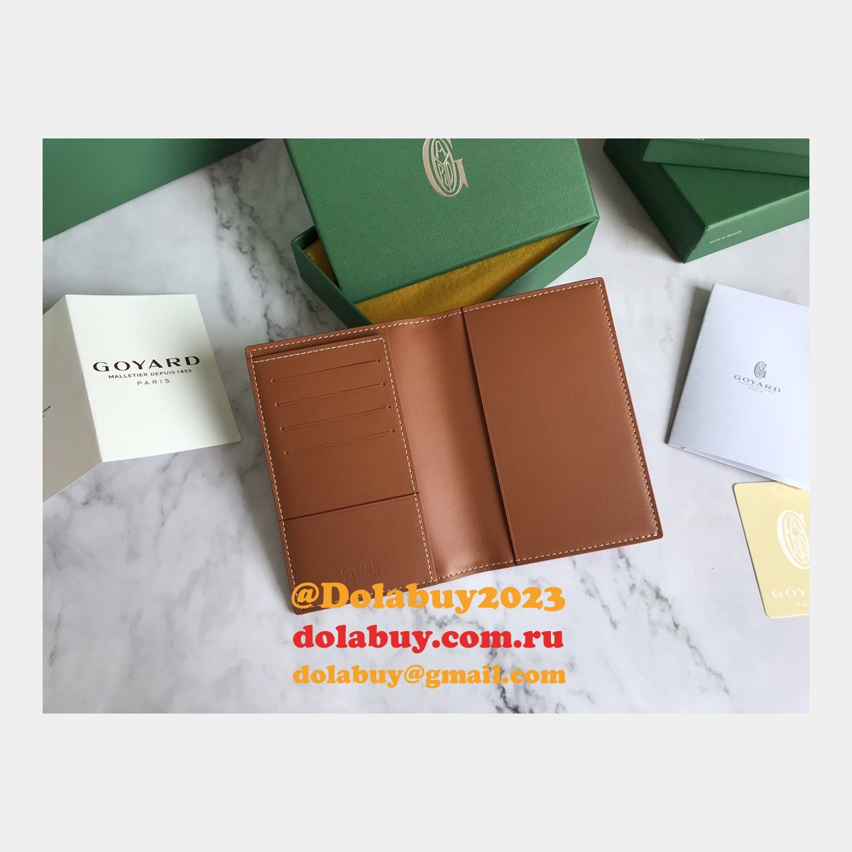 Top Quality Goyard Multi-Color Passport Best Wallet