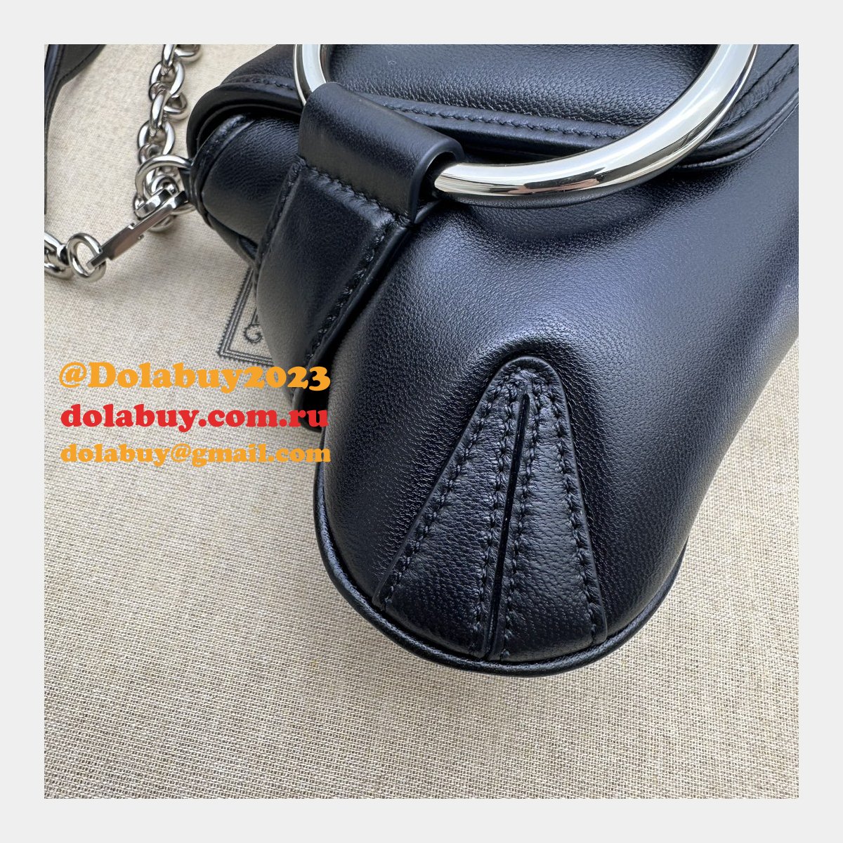 designer G*u*i horsebit inspired chain 764255 shoulder bag