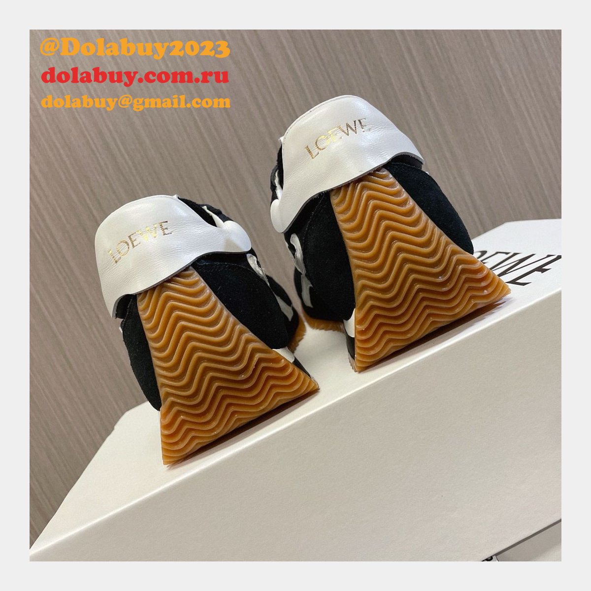 Wholesale Designer Loewe Flow Runner In Nylon And Suede